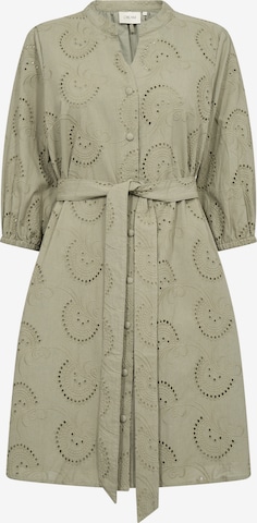 Cream Blousejurk in Groen: voorkant