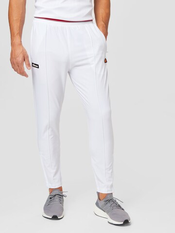 ELLESSE Regular Workout Pants 'Franky' in White: front