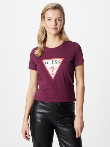 GUESS Μπλουζάκι σε κόκκινο: μπροστά