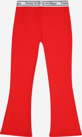TOMMY HILFIGER Flared Leggings in Rot