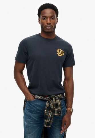 Superdry & Co Shirt 'Sd&Co' in Blue: front