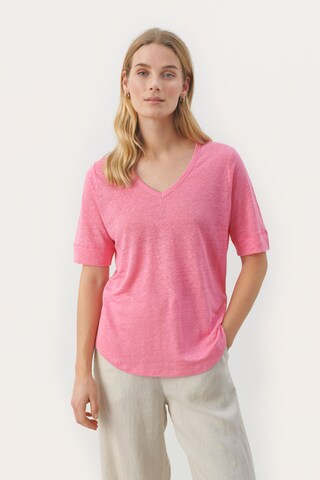 T-shirt 'Curlies' Part Two en rose : devant
