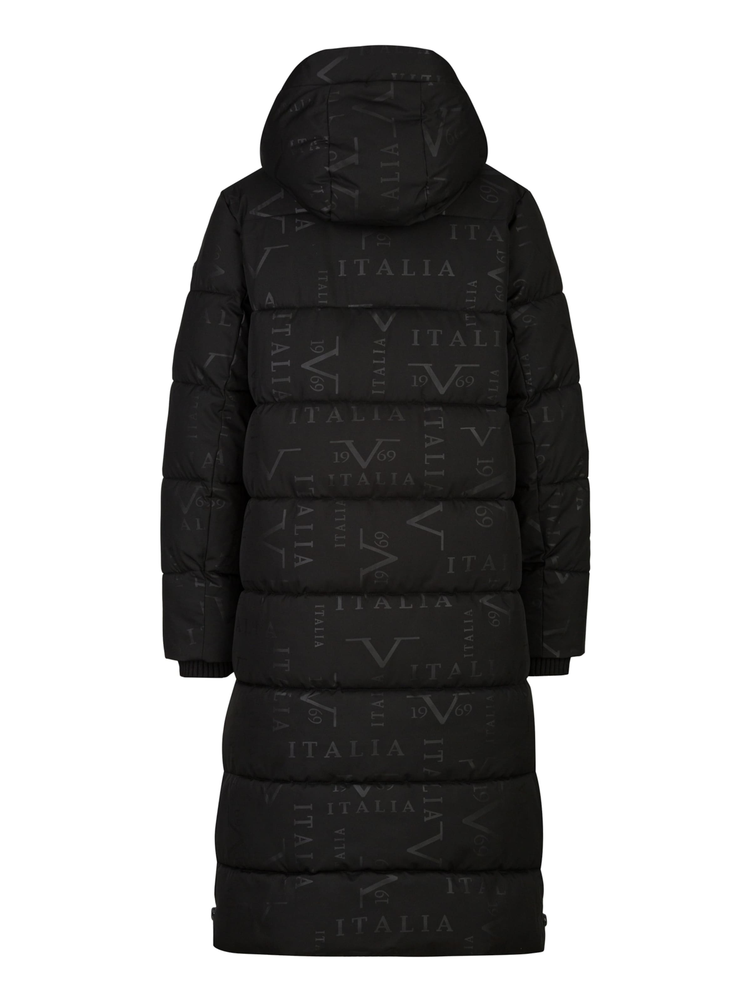 19V69 ITALIA Winterparka 'Silvana' in Zwart: terug
