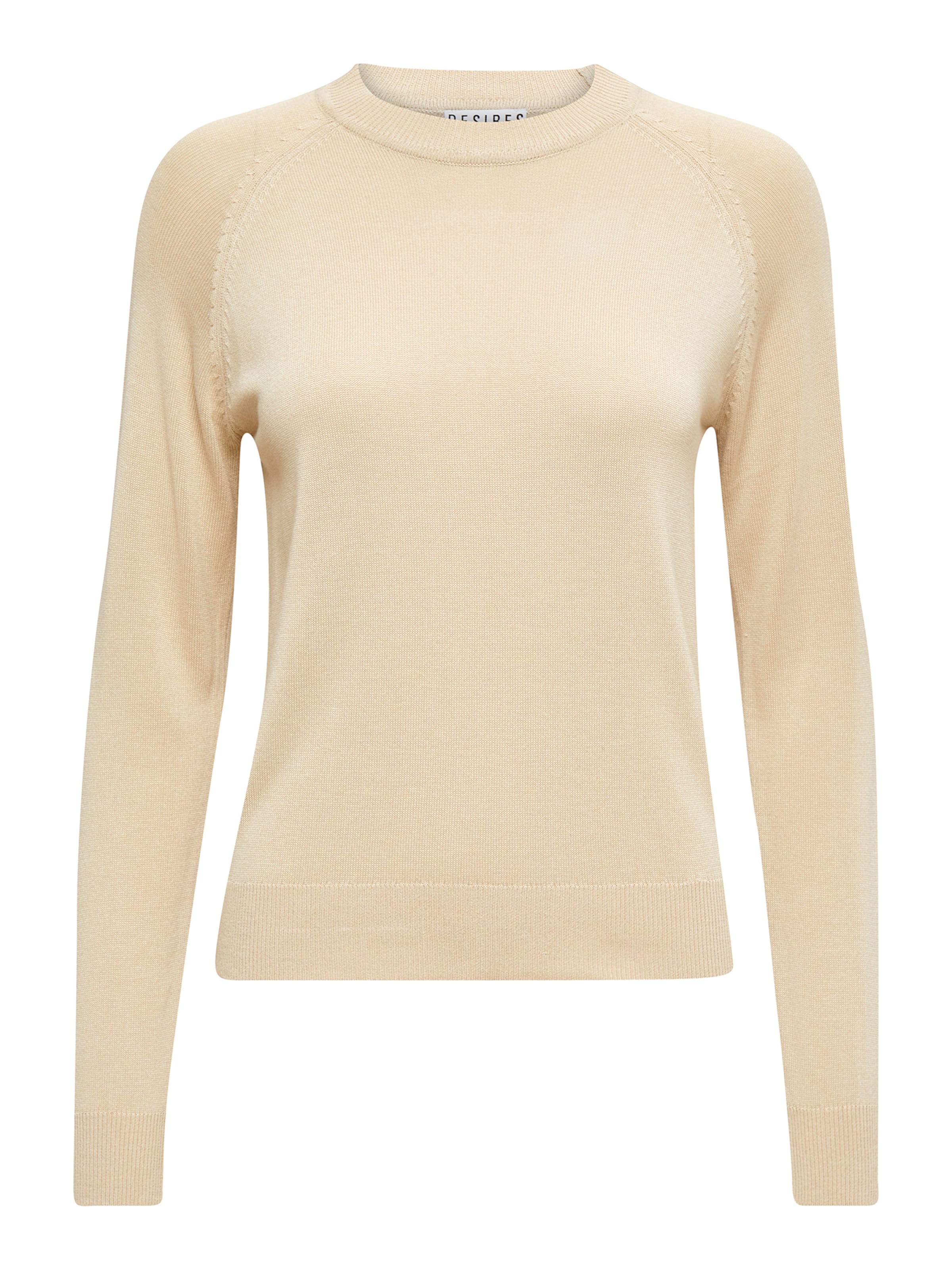 DESIRES Svetr 'Benelli' – béžová: přední strana