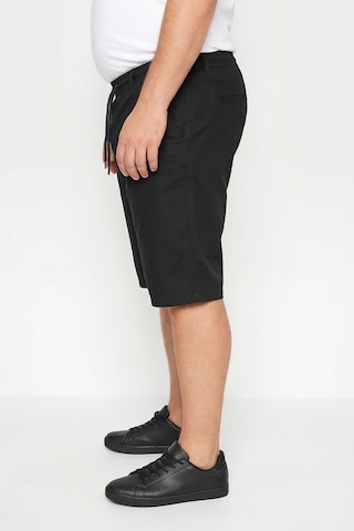 Men Plus Regular Broek in Zwart