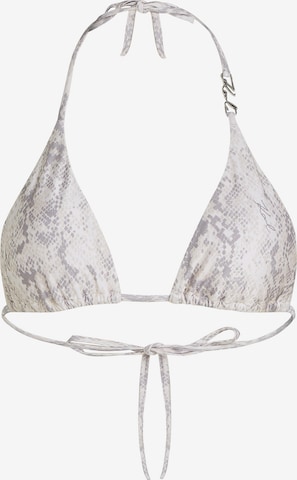 Karl Lagerfeld Треугольник Верх бикини ' Triangel-Bikini-Oberteil ' в Серый: спереди