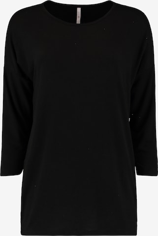 Hailys - Camiseta 'Aja' en negro: frente