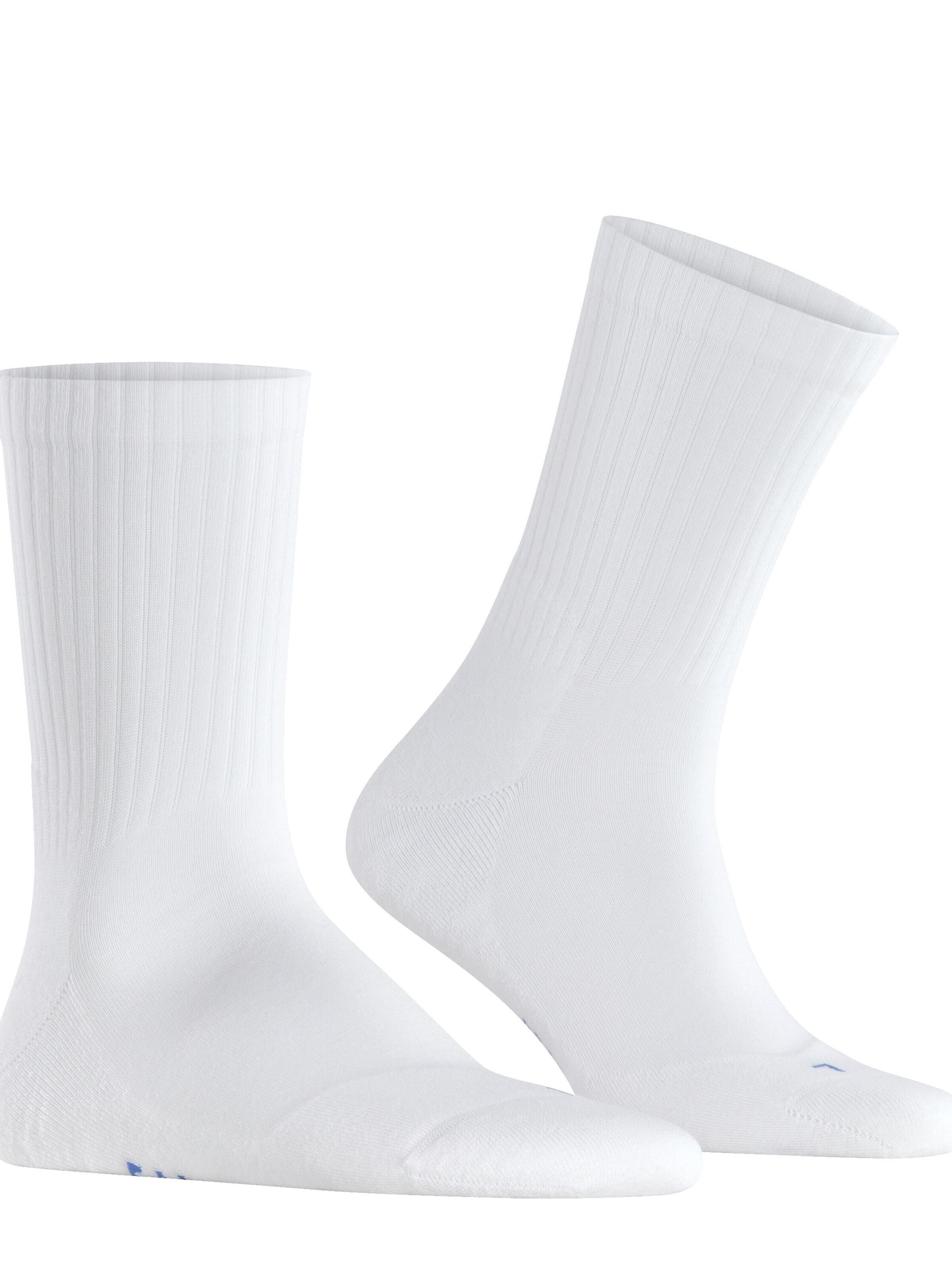 FALKE Socks 'Run Rib Crew' in White