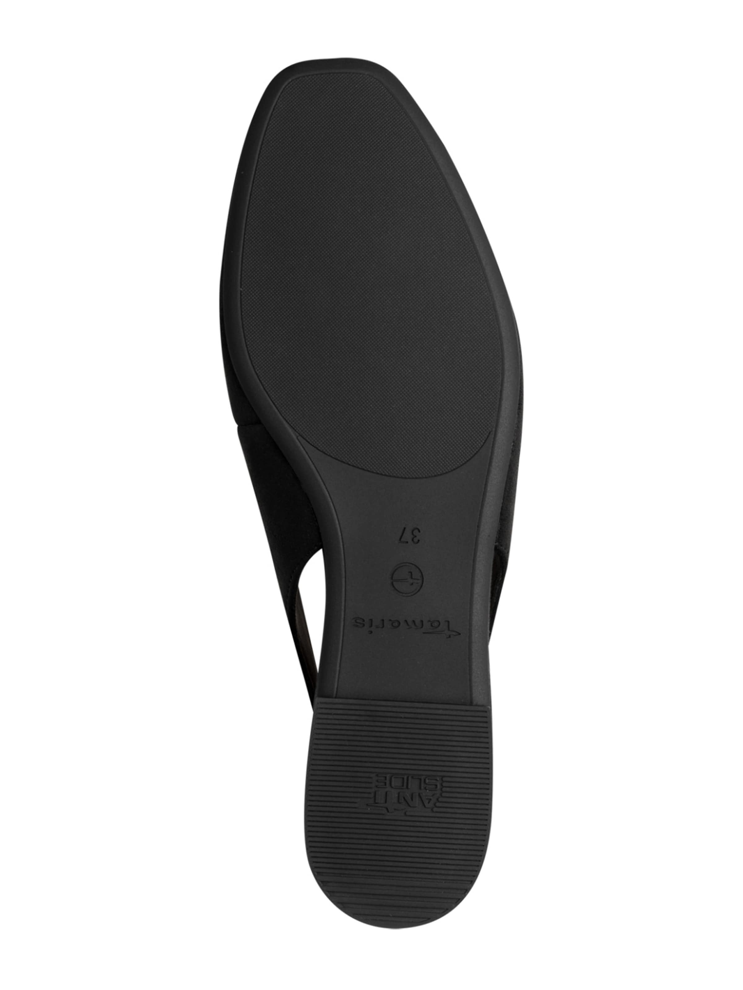Tamaris Ballet Flats with Strap in Black