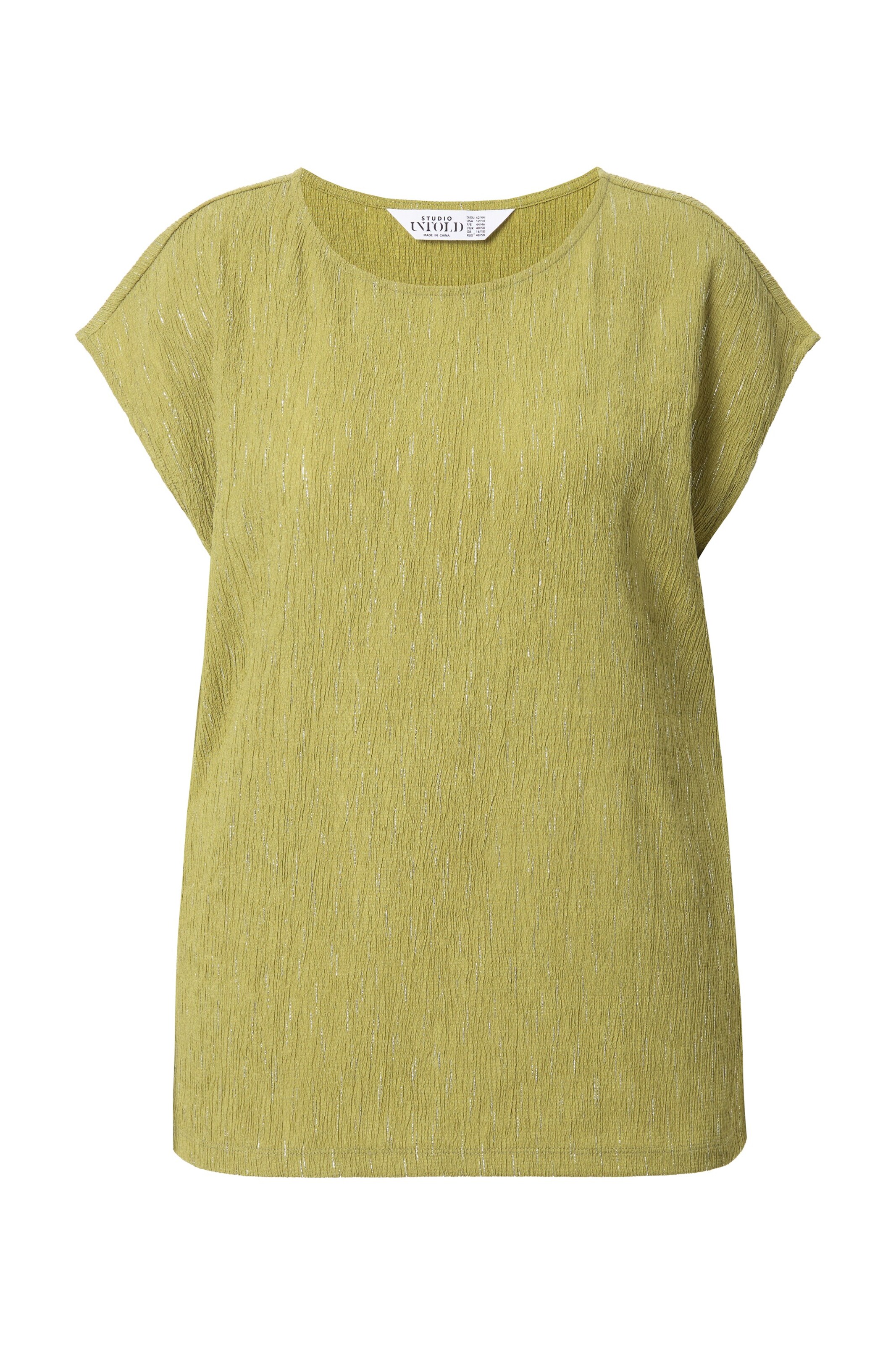 Studio Untold Shirt in Groen: voorkant