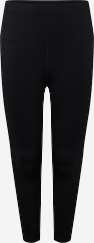 NIKE Skinny Workout Pants in Black: front