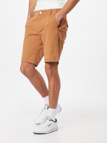 Ragwear Normální Chino kalhoty 'KAREL' – hnědá: přední strana