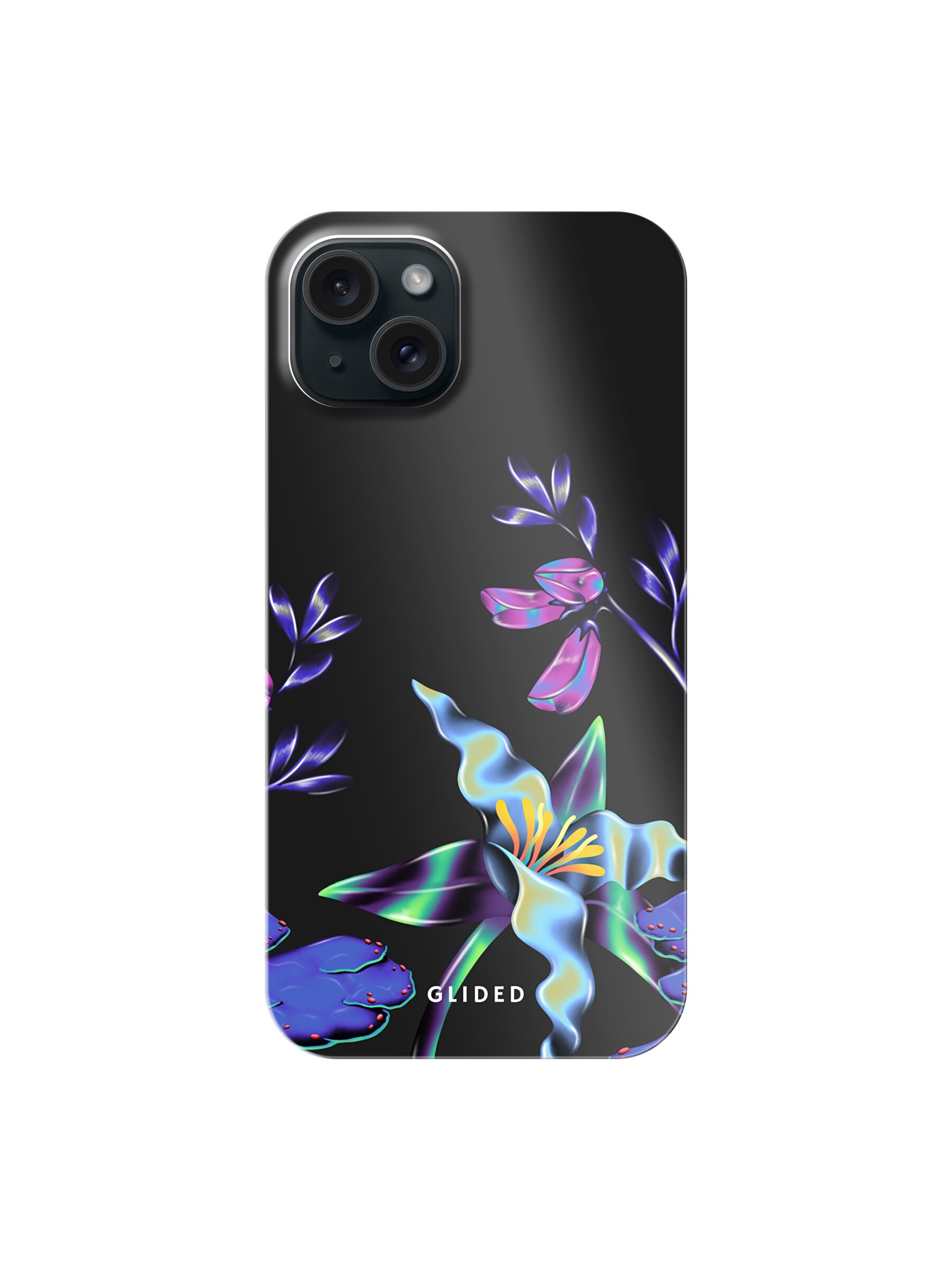 Glided Smartphone Case 'Special Flower Glided Handyhülle' in Black: front