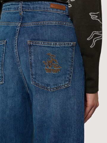 Trussardi Wide leg Jeans in Blauw