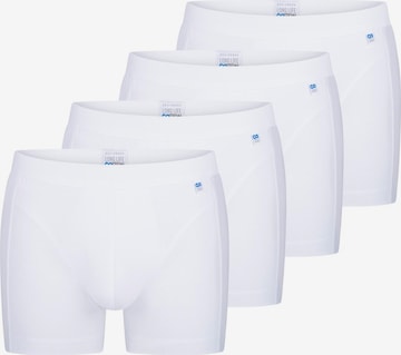 SCHIESSER Boxershorts 'Long Life Cotton' in Wit: voorkant