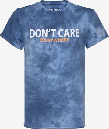 BLUE EFFECT Shirt 'Don't Care' in Blue: front