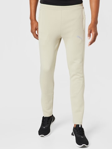 Regular Pantalon de sport 'Evostripe' PUMA en gris : devant