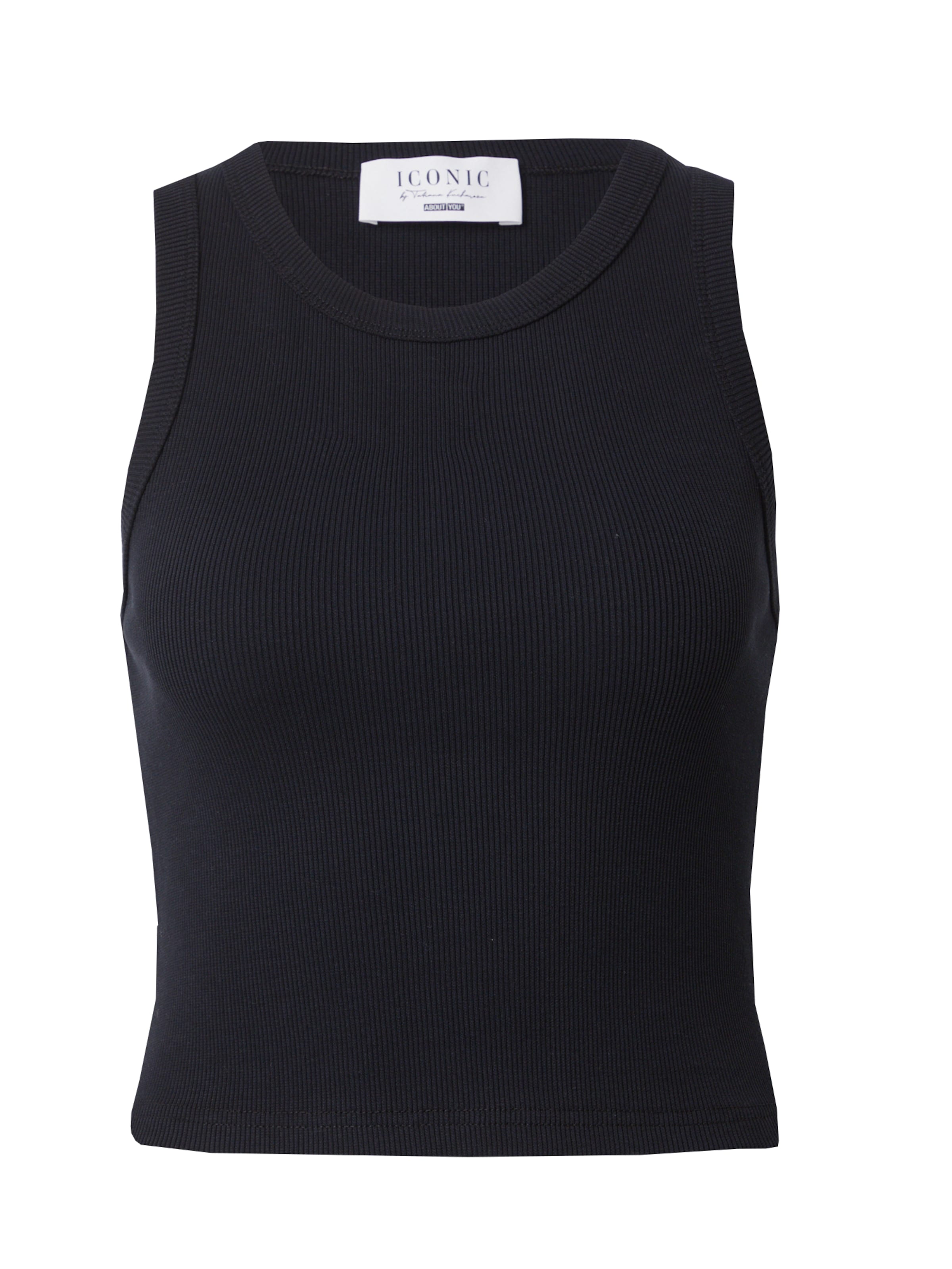 ABOUT YOU x Iconic by Tatiana Kucharova Τοπ 'Sarah' σε μαύρο, Άποψη προϊόντος