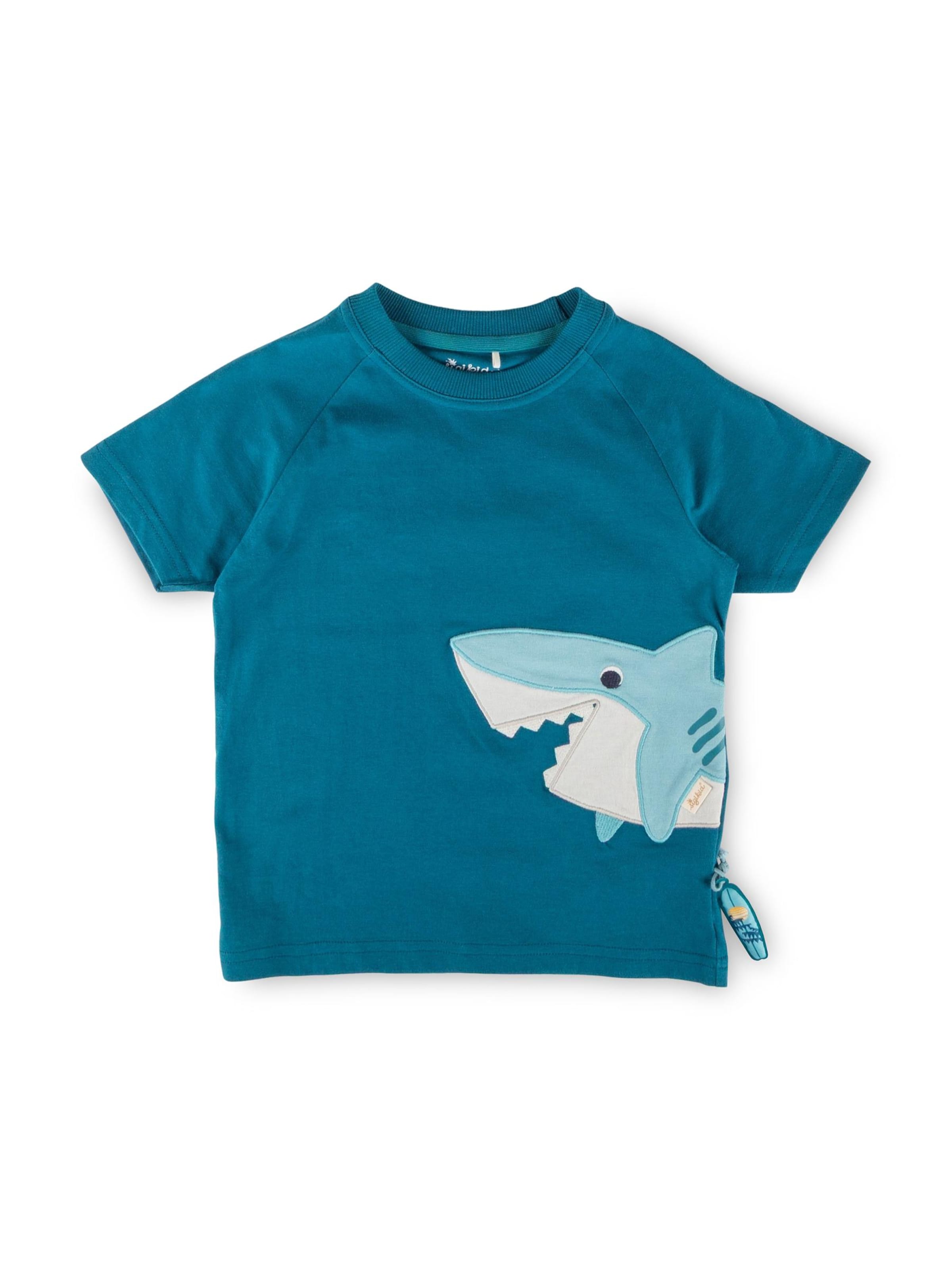 SIGIKID Shirt 'T-Shirt Blue & Bright' in Green: front