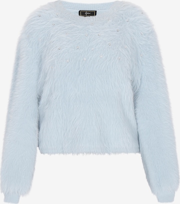 faina Pullover in Blau: Vorderseite