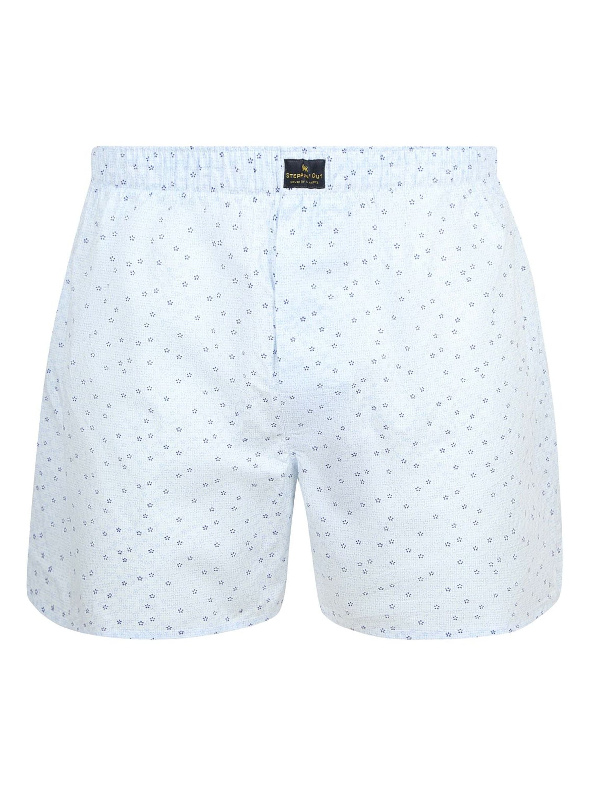 Steppin' out Boxershorts in Blauw: voorkant