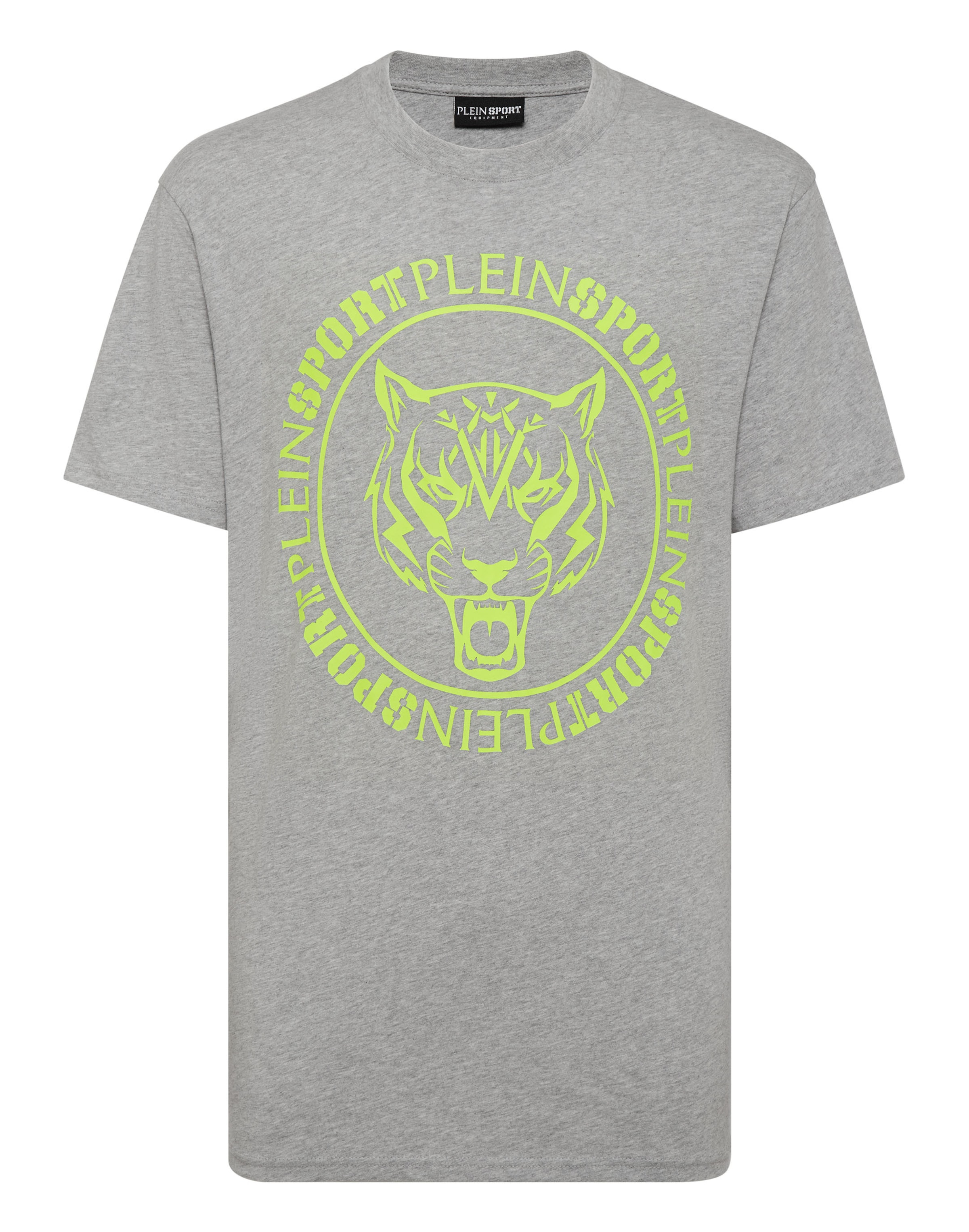 Maglietta 'Tiger' di Plein Sport in grigio: frontale