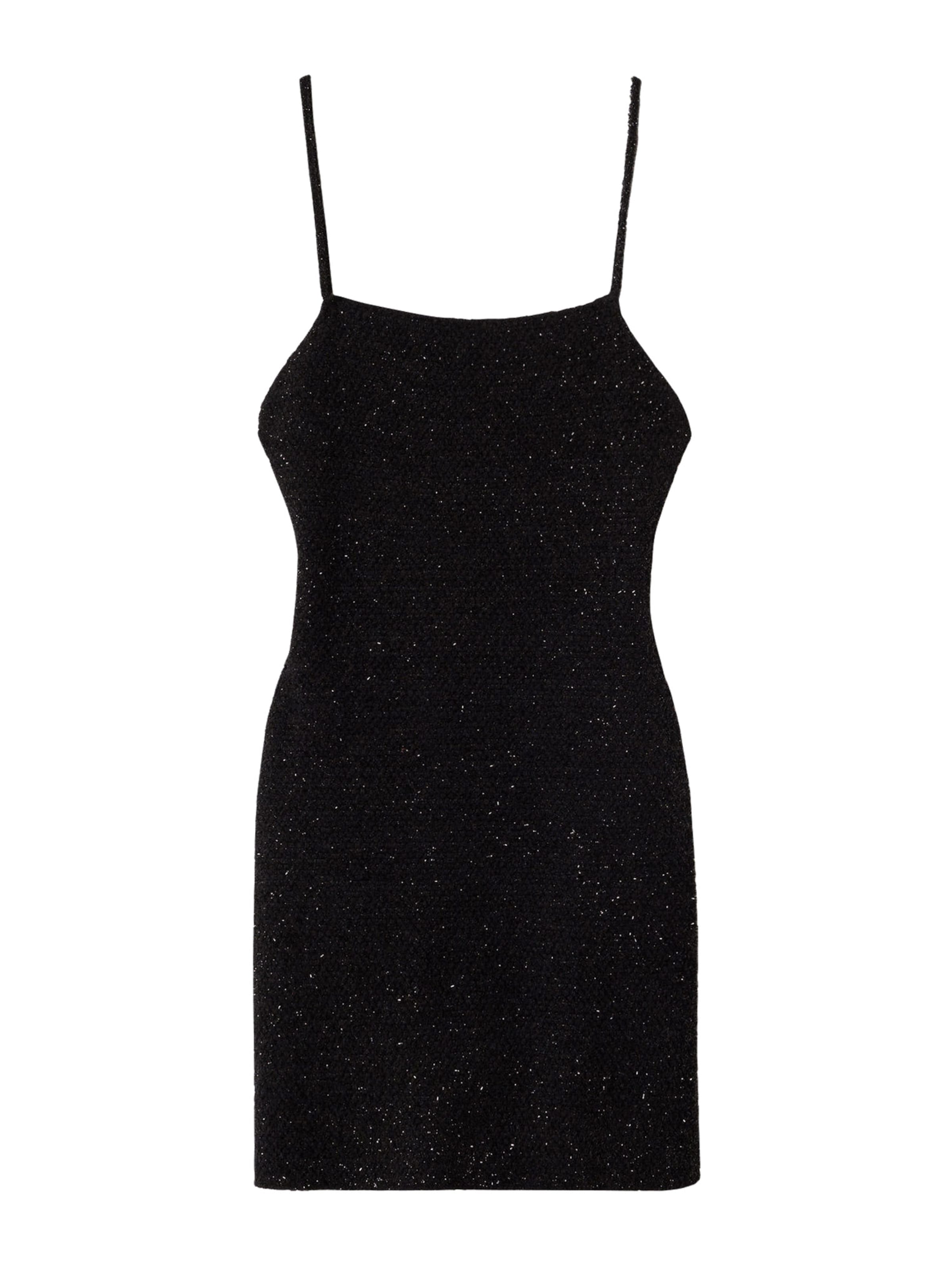 MANGO Pletené šaty 'Speider' - Čierna: predná strana