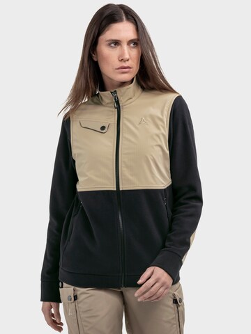 Veste en polaire fonctionnelle 'Maghera' Schöffel en noir : devant