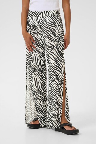 Kaffe Wide Leg Hose in Weiß: Vorderseite