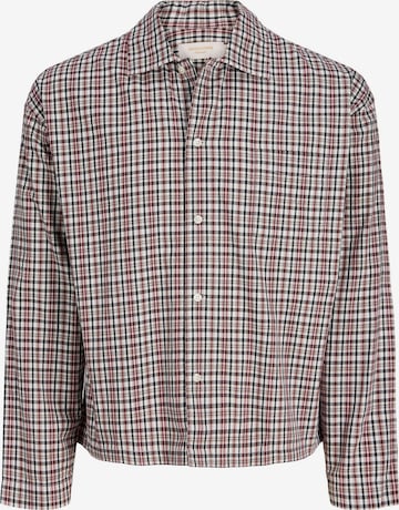 JACK & JONES Button Up Shirt 'JORAutin' in Red: front