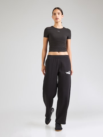 PUMA Normální Sportovní kalhoty 'ESS NATURE 2.0' – černá