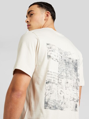 T-Shirt 'SIGNAL' JACK & JONES en beige