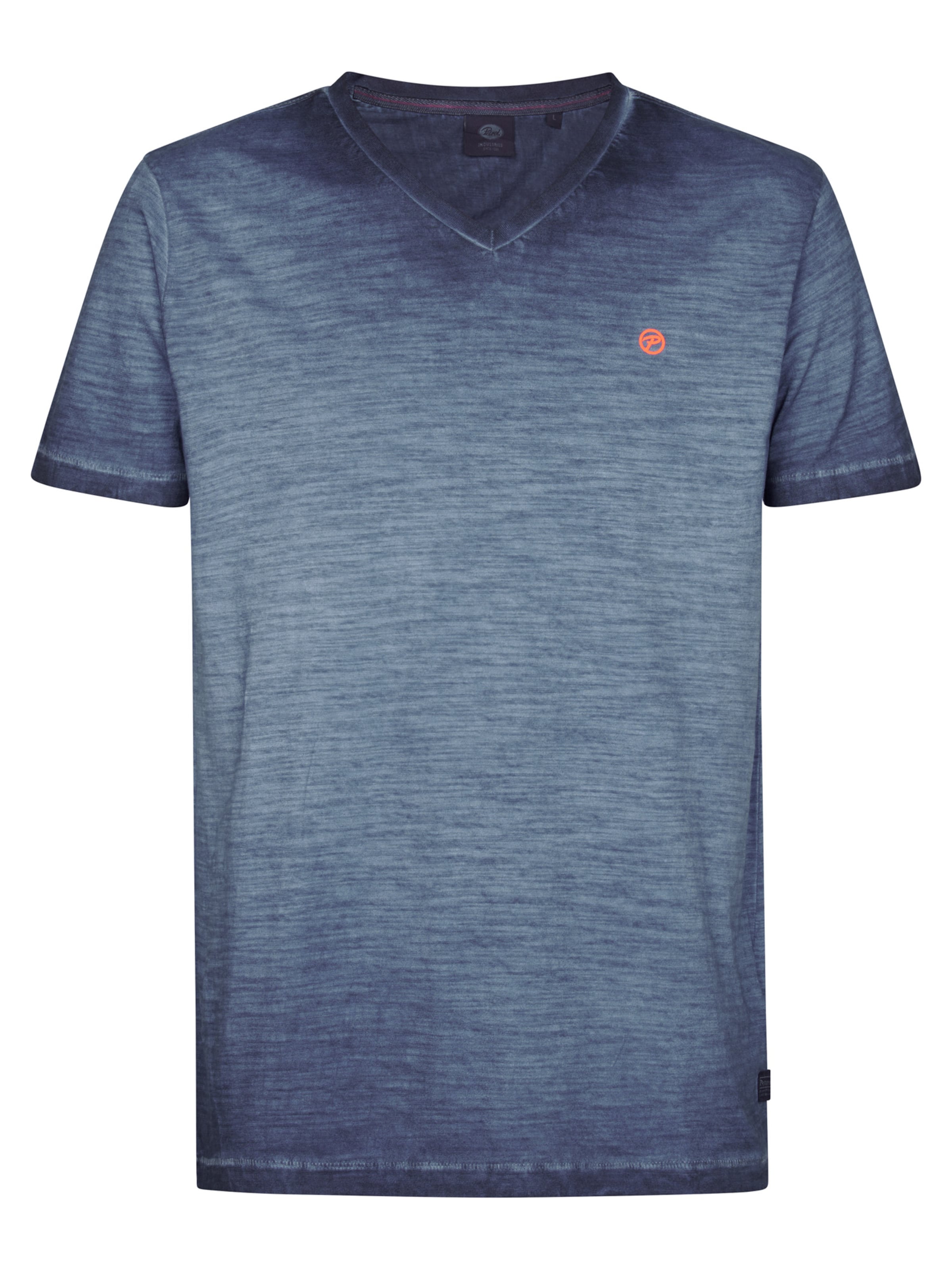 Petrol Industries Tričko - Modrá: predná strana