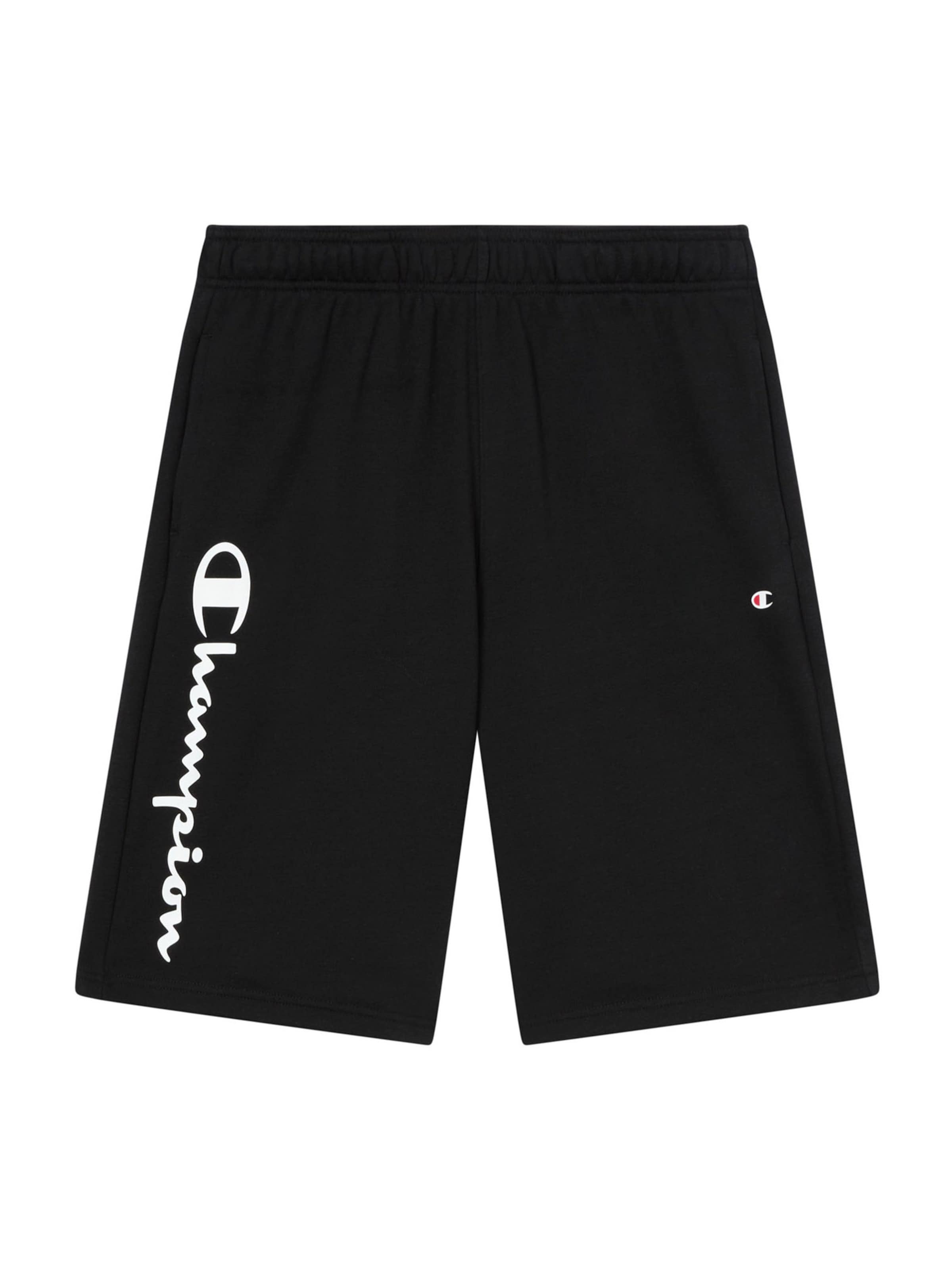 Champion Authentic Athletic Apparel Loosefit Παντελόνι σε μαύρο: μπροστά