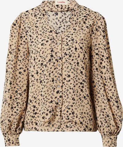 Louche Bluse in beige / schwarz, Produktansicht