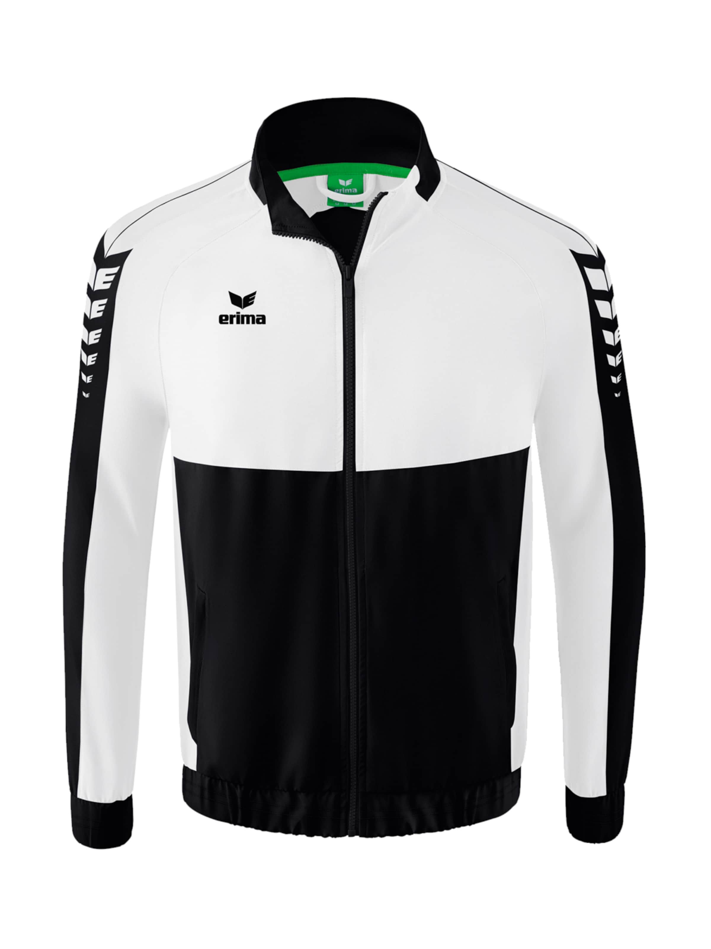 ERIMA Sportjacke in Schwarz: Vorderseite