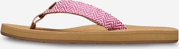 ROXY Zehentrenner 'Porto' in Pink: Vorderseite