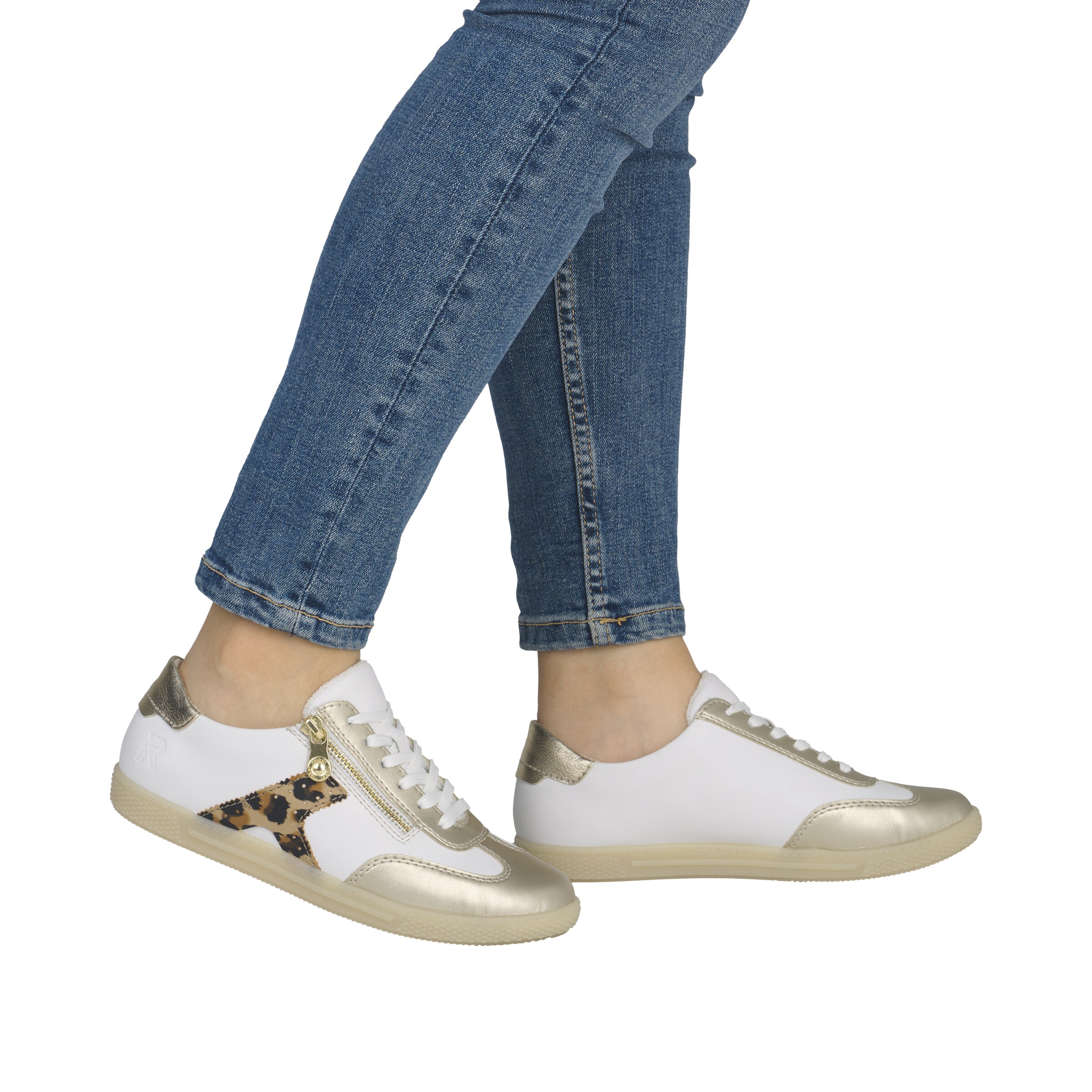 Baskets basses Rieker en blanc