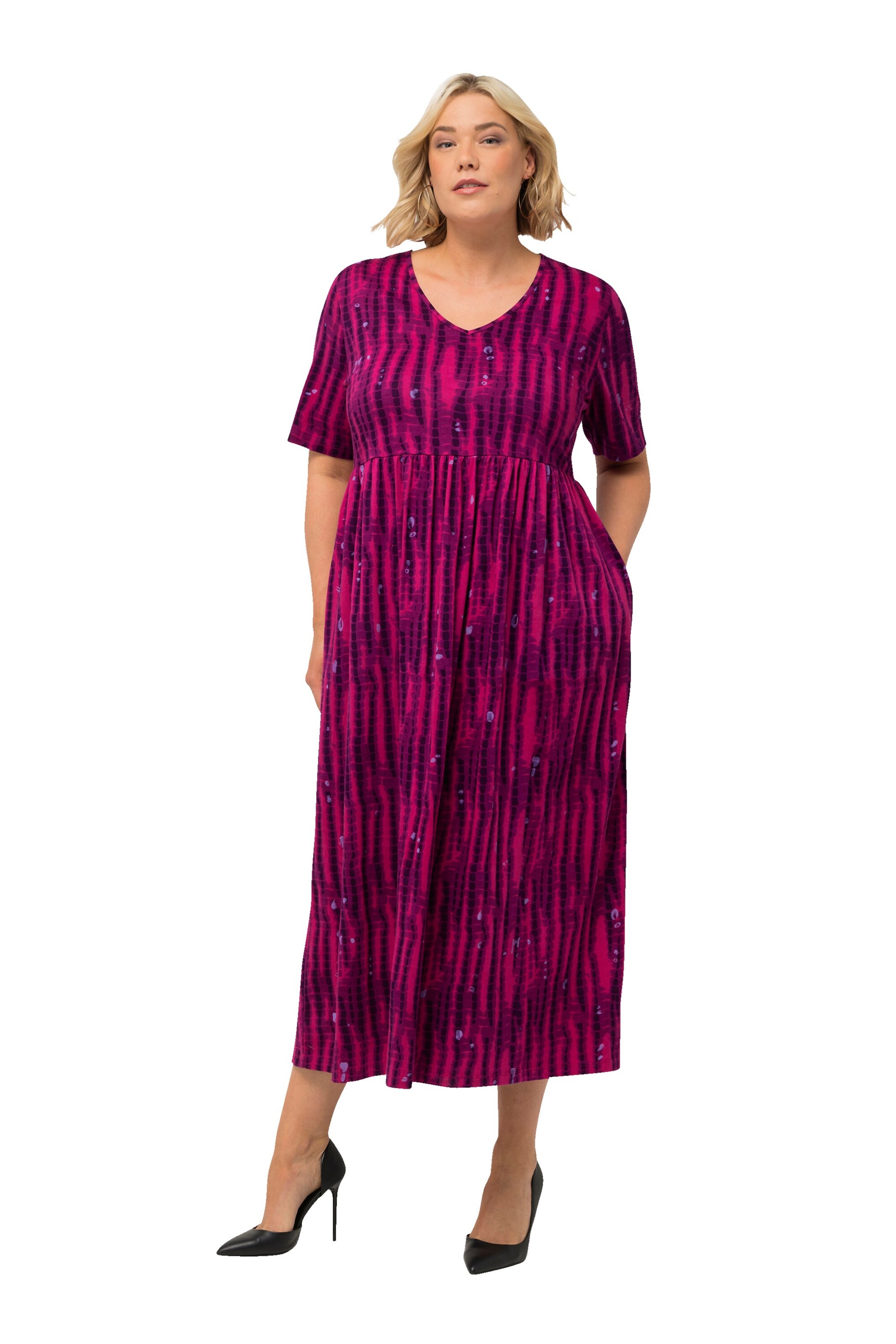 Robe Ulla Popken en rose : devant