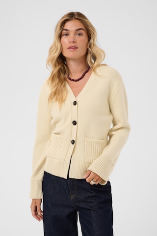 SAINT TROPEZ Cardigan i gul: forside