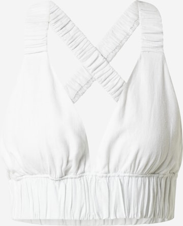 Abercrombie & Fitch - Top em branco: frente