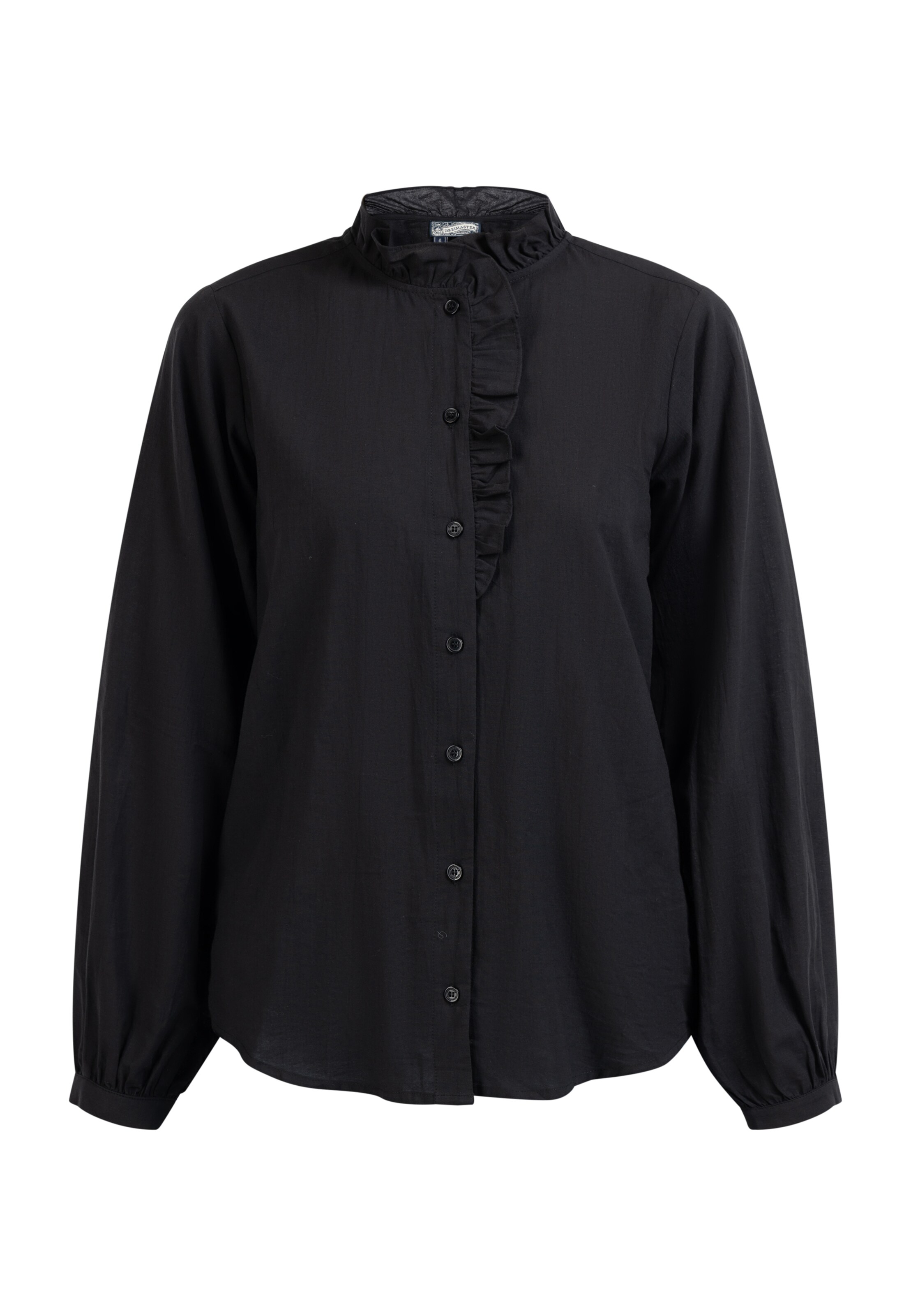 melns DreiMaster Vintage Blūze: no priekšpuses