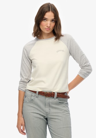 Superdry Shirt 'Essential' in Beige: voorkant