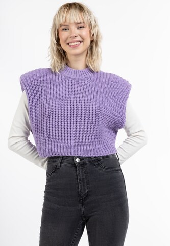 Pull-over MYMO en violet : devant