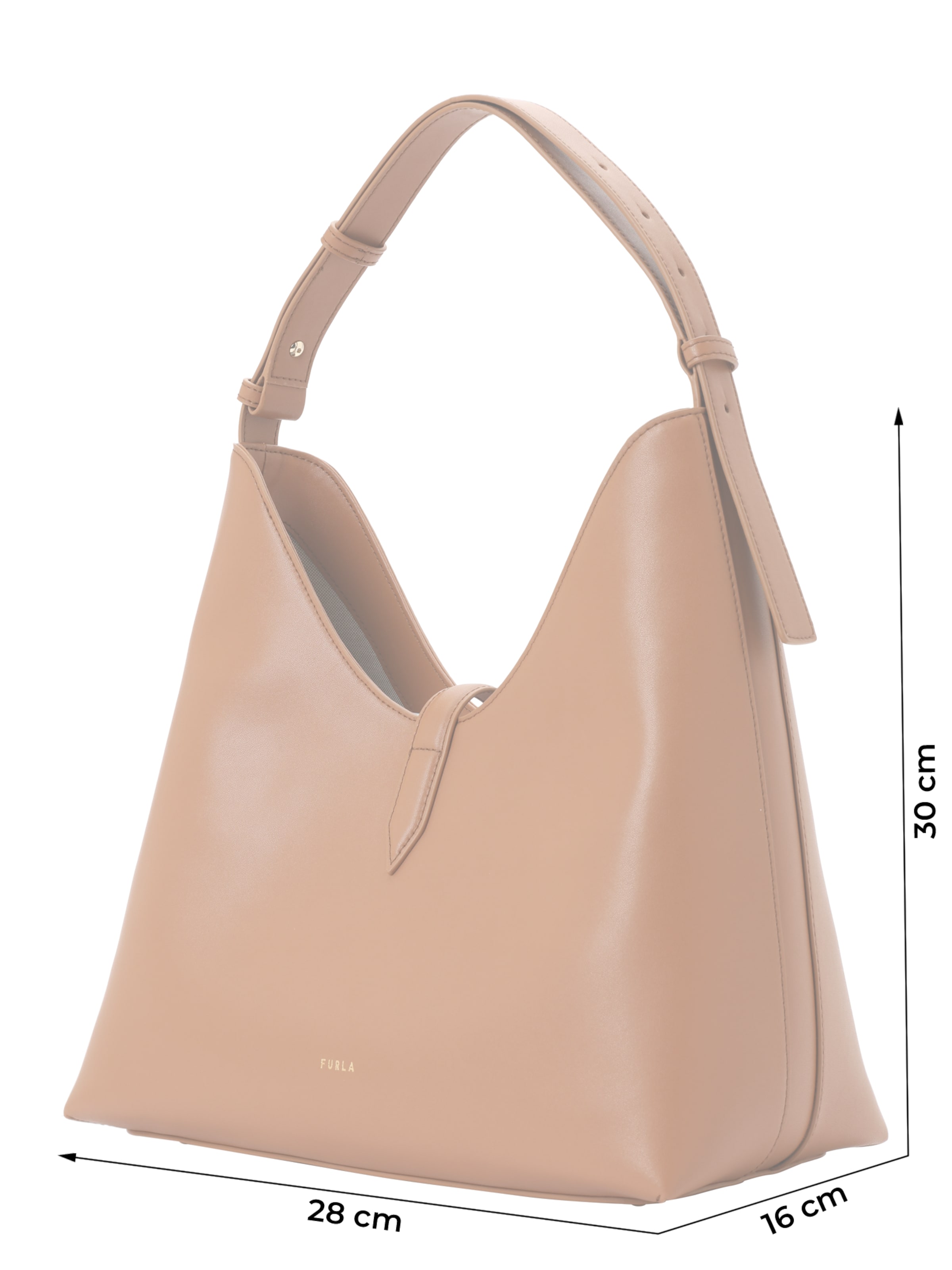 FURLA Taška přes rameno 'GOCCIA' – hnědá