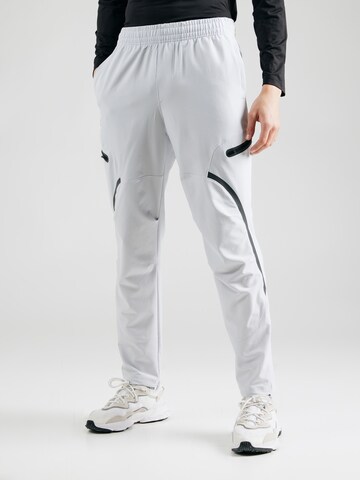 UNDER ARMOUR Tapered Sports trousers 'Unstoppable' in Grey: front