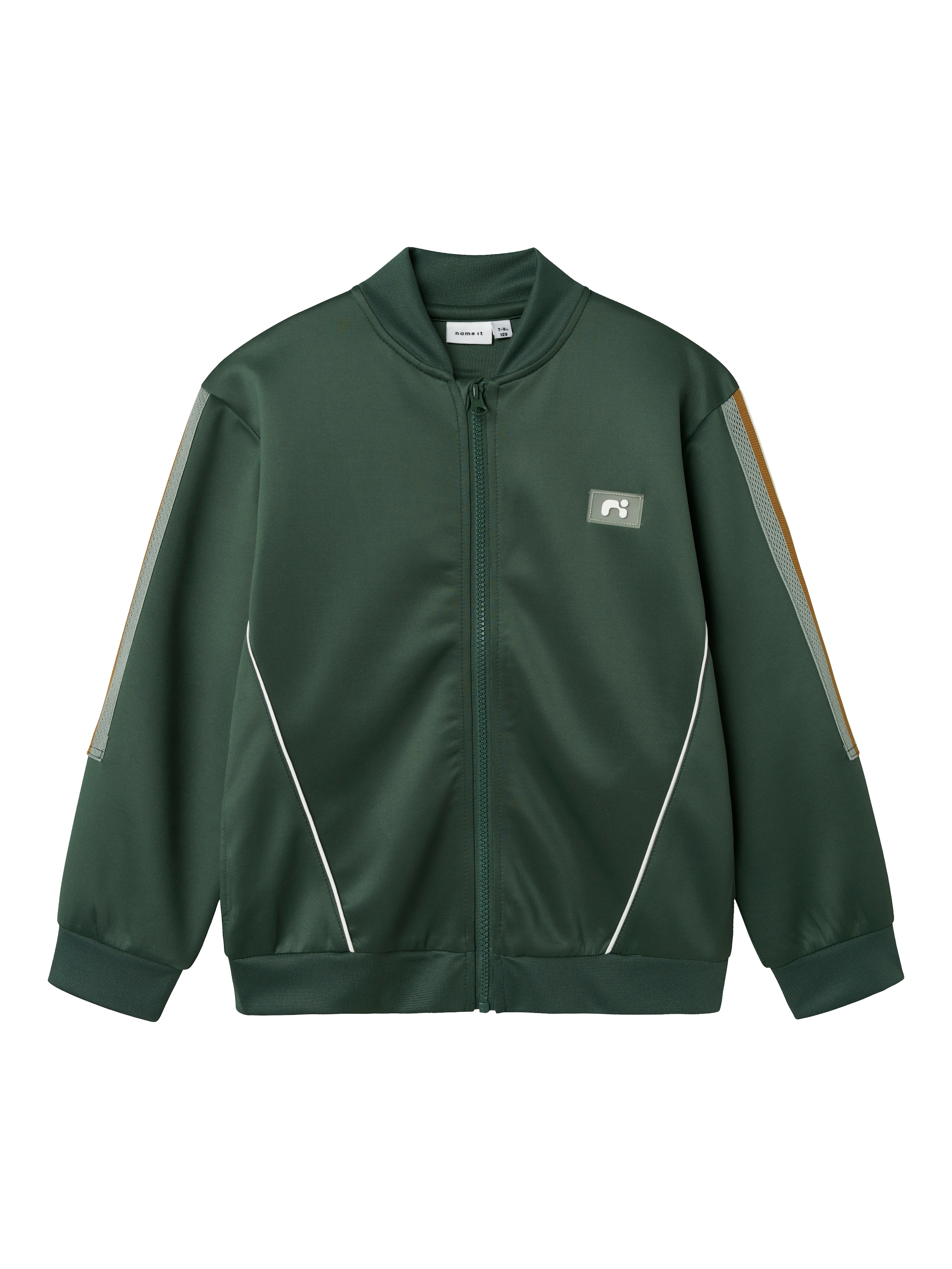 NAME IT Суичъри с качулка 'NKMLANCER' в зелено: отпред