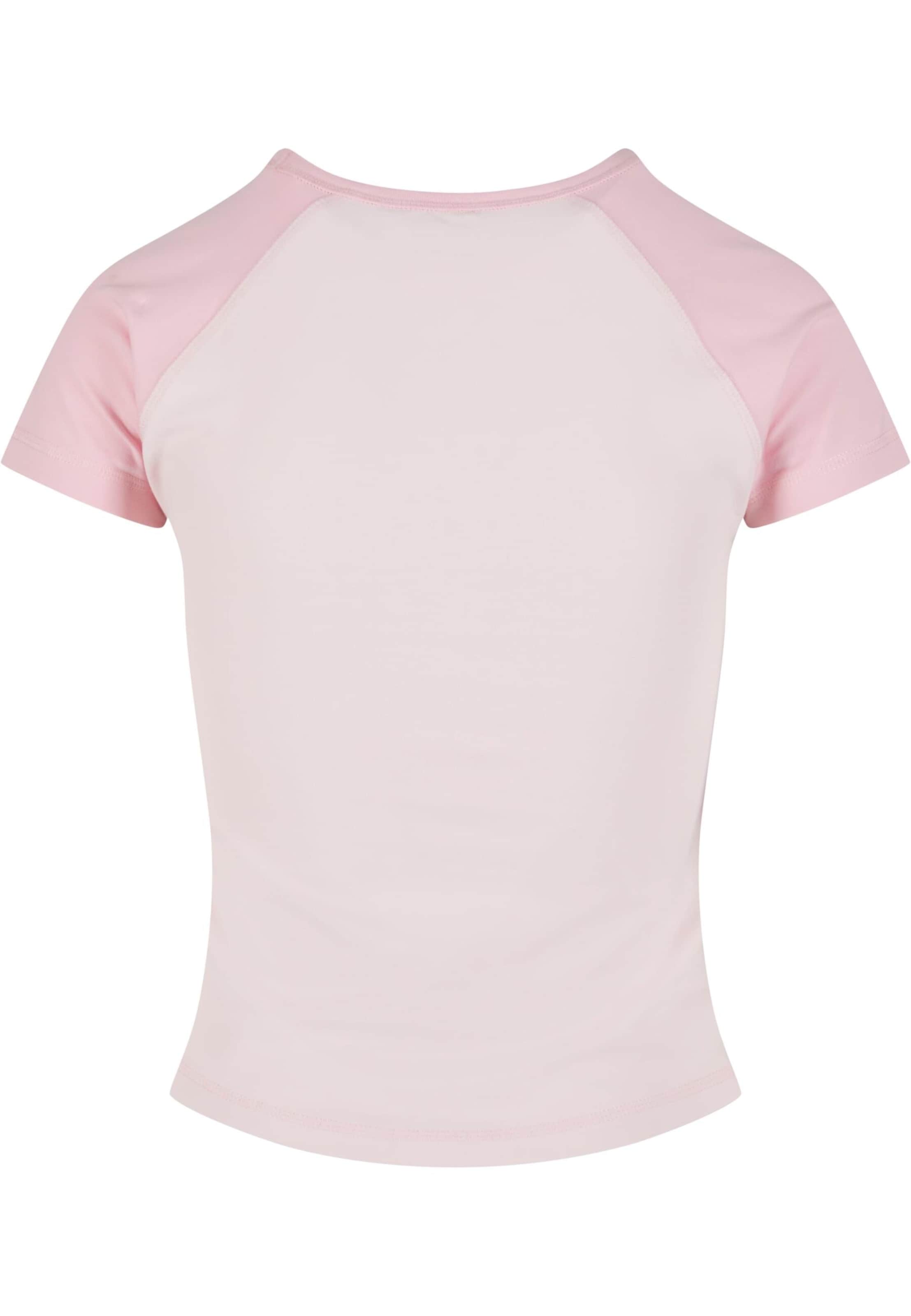 Karl Kani Футболка 'Woven Signature Heart Tiny' в Ярко-розовый