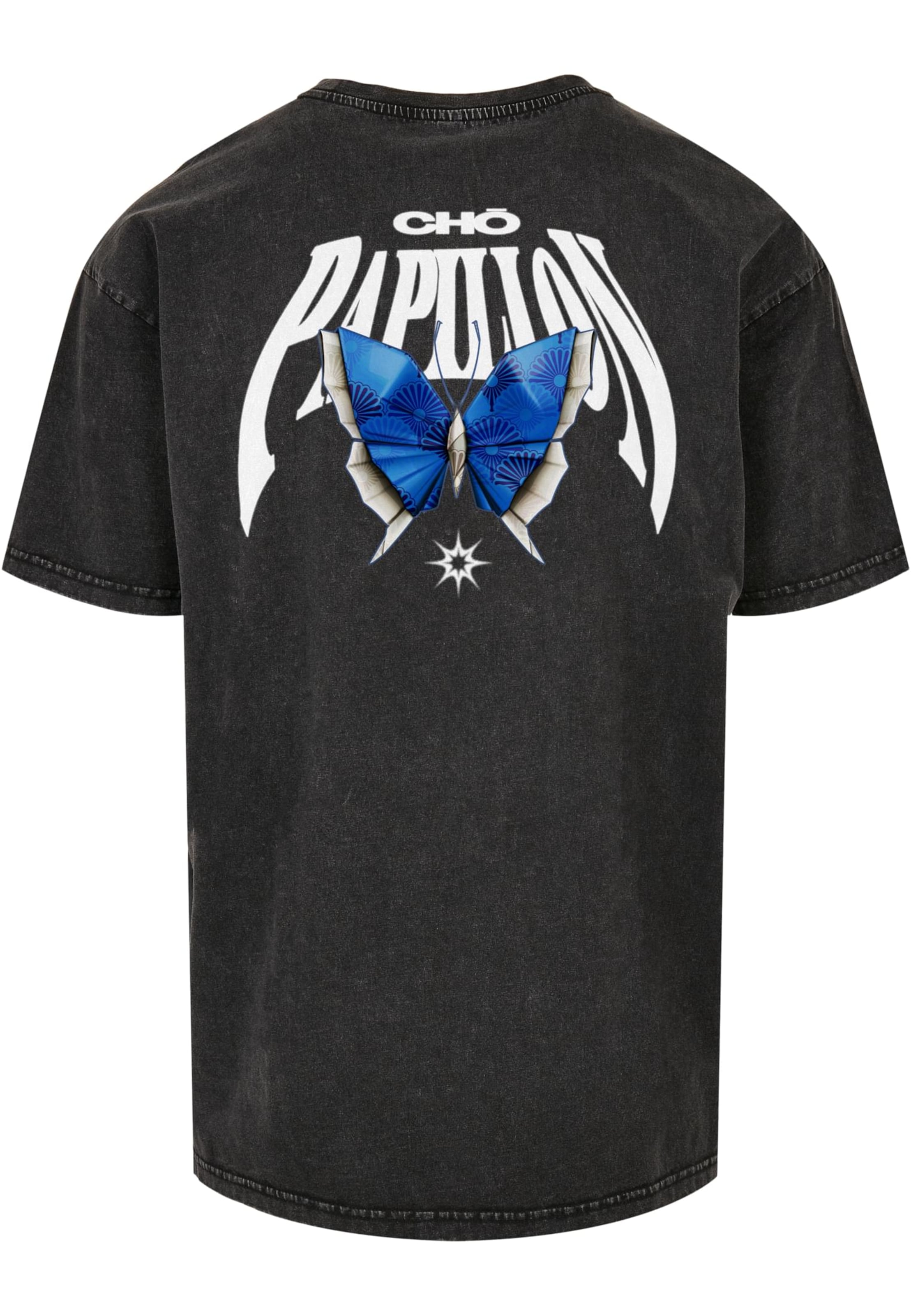 MT Upscale Póló 'Origami' - fekete