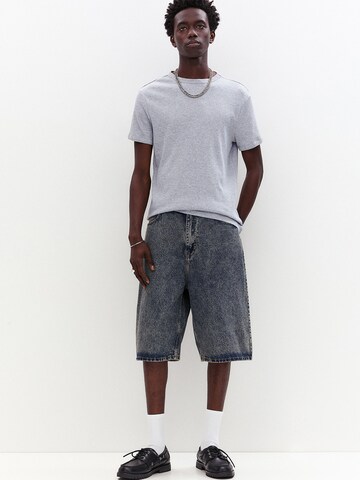 Pull&Bear Póló - szürke: elől